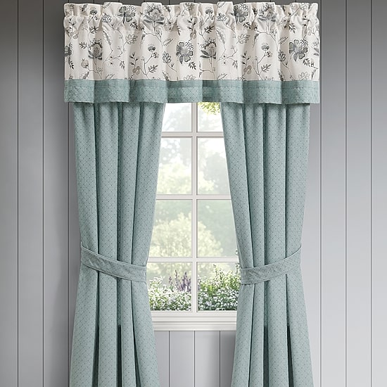 Queen Street Brookside Rod Pocket Room Darkening Set of 2 Curtain Panel