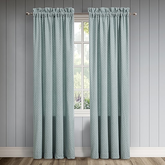 Queen Street Brookside Rod Pocket Room Darkening Set of 2 Curtain Panel