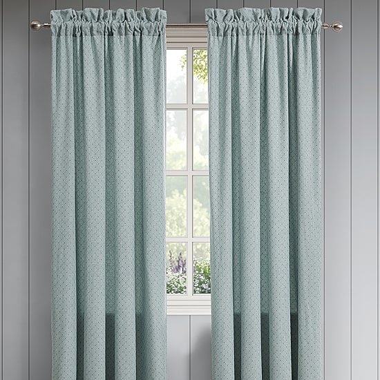 Queen Street Brookside Rod Pocket Room Darkening Set of 2 Curtain Panel