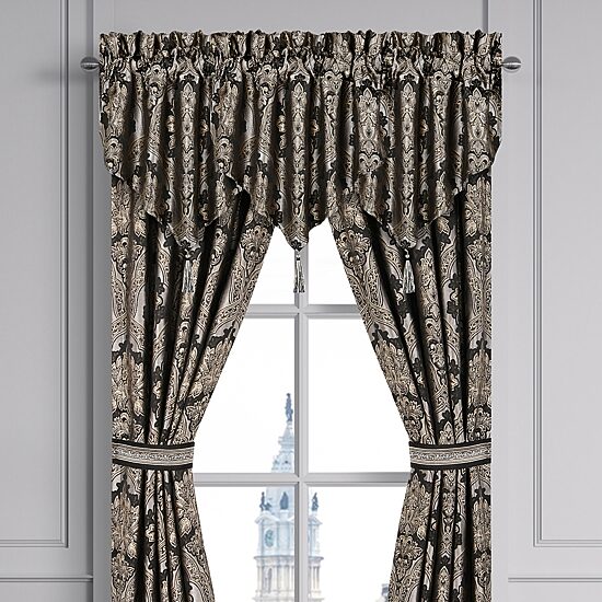 Five Queens Court Hawthorne Rod Pocket Ascot Valance