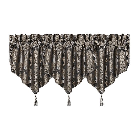 Five Queens Court Hawthorne Rod Pocket Ascot Valance