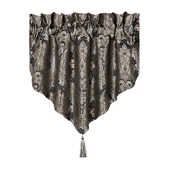 Five Queens Court Hawthorne Rod Pocket Ascot Valance