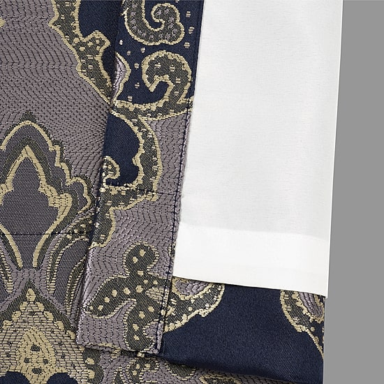 Five Queens Court Briarwood Rod Pocket Room Darkening Set of 2 Curtain Panel