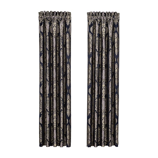 Five Queens Court Briarwood Rod Pocket Room Darkening Set of 2 Curtain Panel