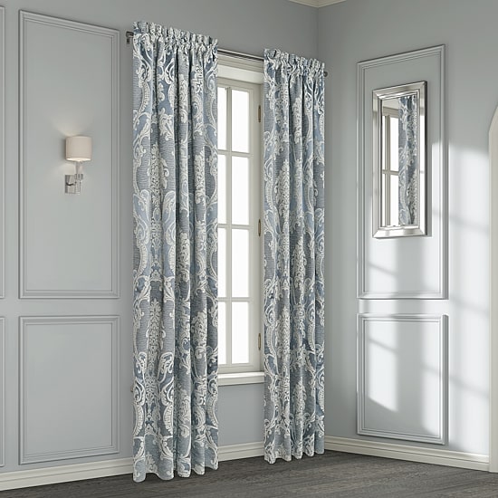 Queen Street Quincy Rod Pocket Room Darkening Set of 2 Curtain Panel