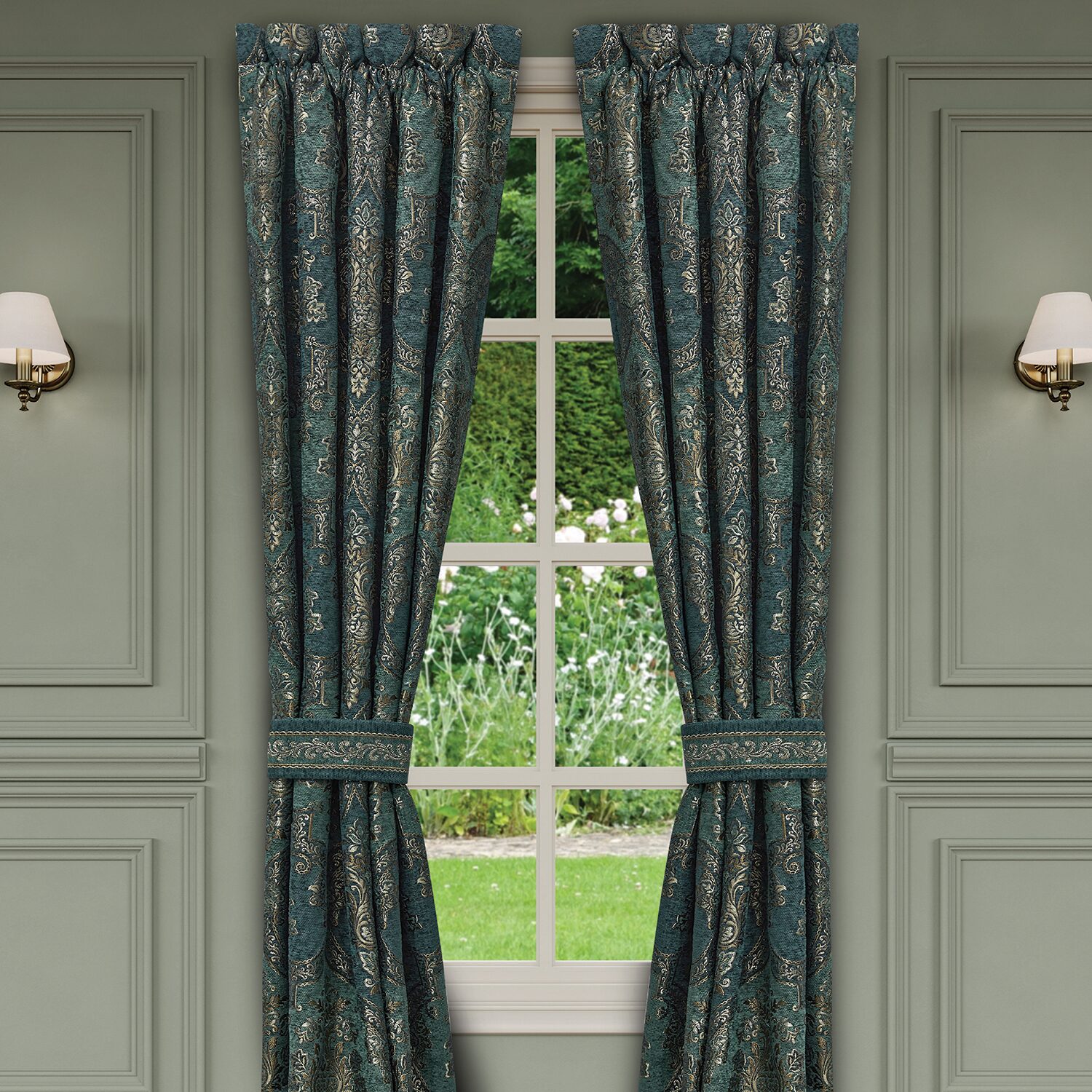 Queen Street Nadine Rod Pocket Room Darkening Set of 2 Curtain Panel