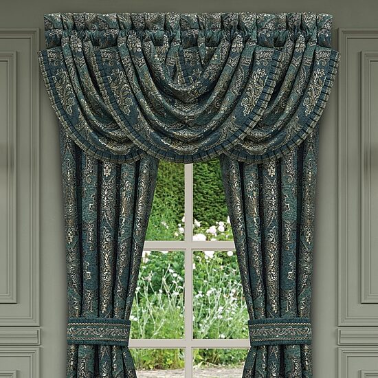 Queen Street Nadine Rod Pocket Waterfall Valance