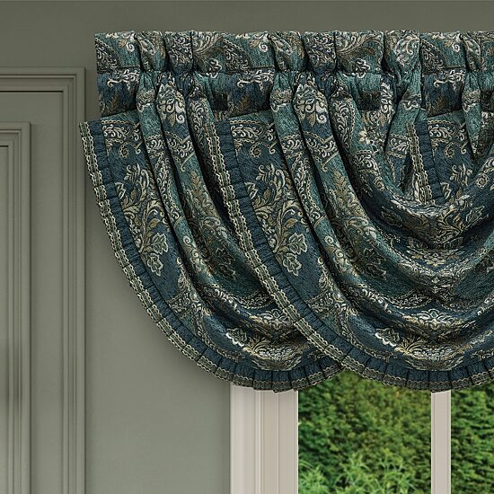 Queen Street Nadine Rod Pocket Waterfall Valance
