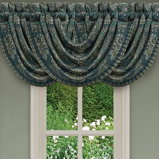 Queen Street Nadine Rod Pocket Waterfall Valance