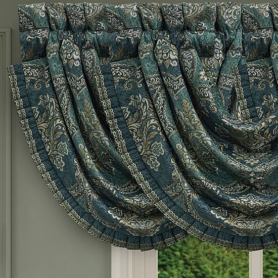 Queen Street Nadine Rod Pocket Waterfall Valance