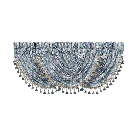 Five Queens Court Marietta Rod Pocket Waterfall Valance