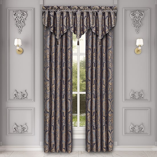 Five Queens Court Millbrook Rod Pocket Room Darkening Set of 2 Curtain Panel