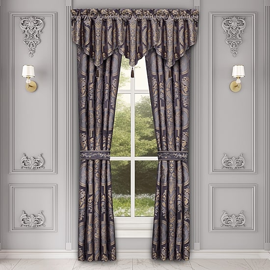 Five Queens Court Millbrook Rod Pocket Room Darkening Set of 2 Curtain Panel