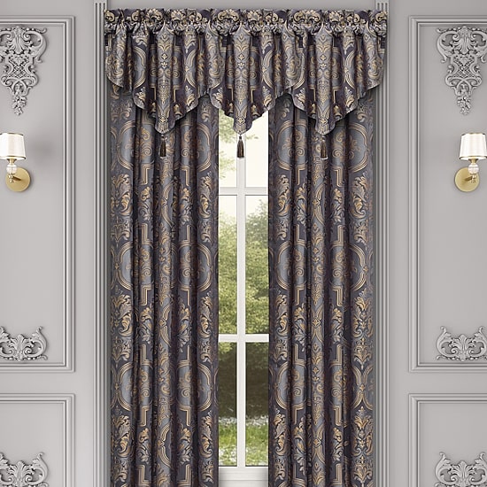 Five Queens Court Millbrook Rod Pocket Room Darkening Set of 2 Curtain Panel