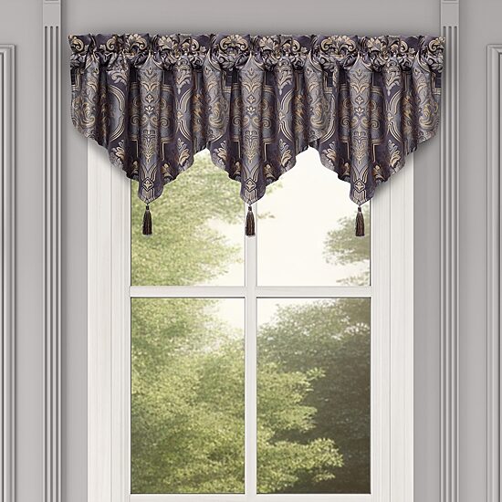 Five Queens Court Millbrook Rod Pocket Ascot Valance