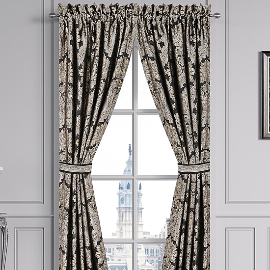Five Queens Court Hawthorne Rod Pocket Room Darkening Set of 2 Curtain Panel