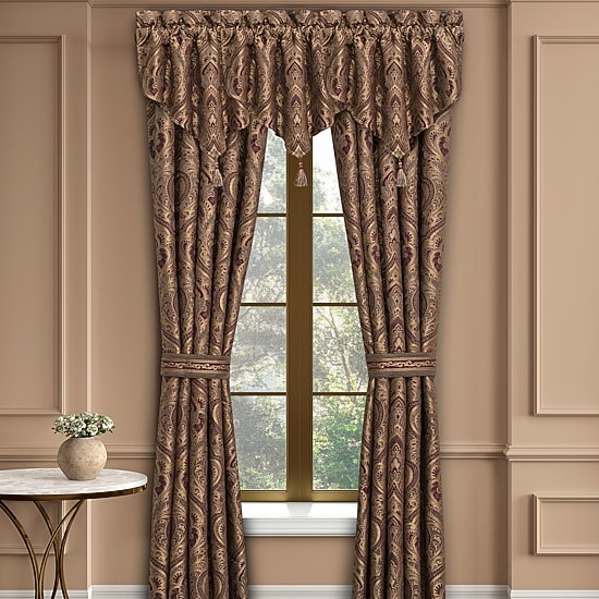 Five Queens Court Octavia Rod Pocket Room Darkening Set of 2 Curtain Panel
