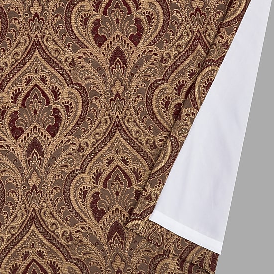 Five Queens Court Octavia Rod Pocket Room Darkening Set of 2 Curtain Panel
