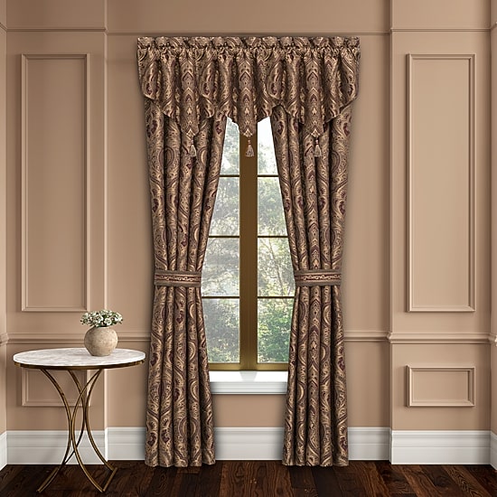 Five Queens Court Octavia Rod Pocket Room Darkening Set of 2 Curtain Panel