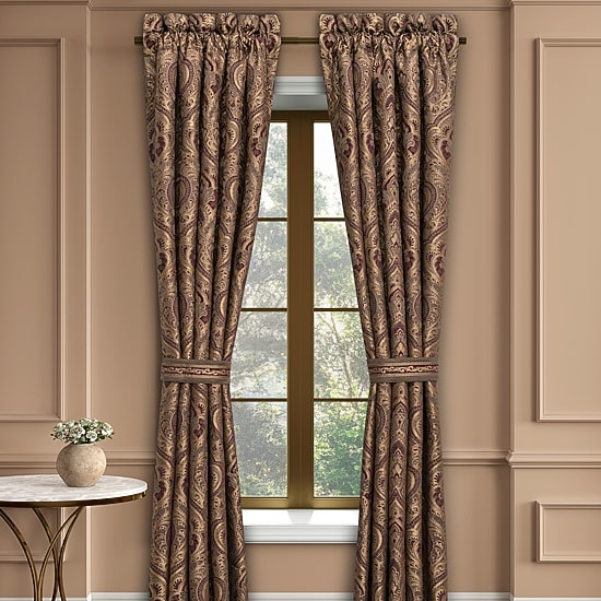 Five Queens Court Octavia Rod Pocket Room Darkening Set of 2 Curtain Panel