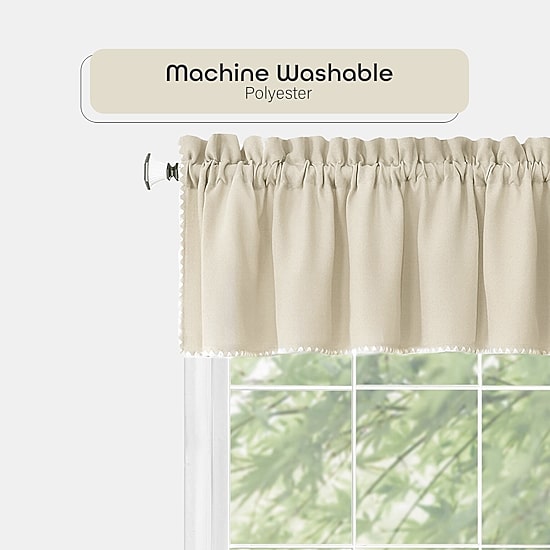 Achim Kendal Rod Pocket Tailored Valance