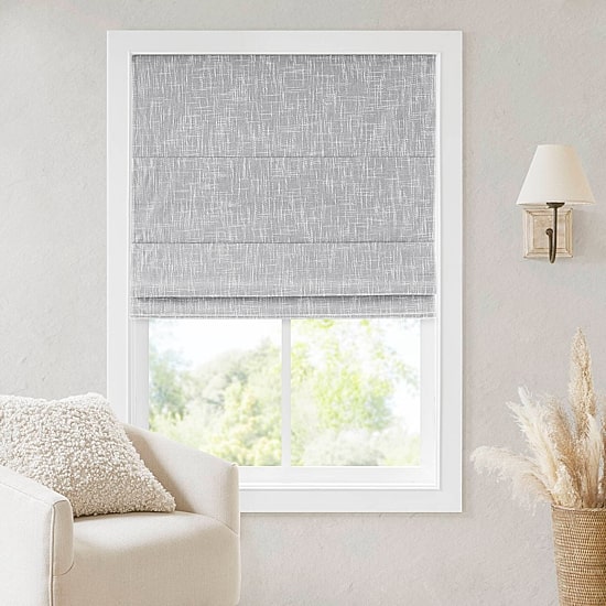 Madison Park Quincy Cordless 100% Blackout Roman Shade