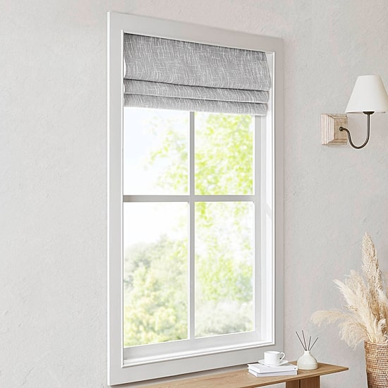Madison Park Quincy Cordless 100% Blackout Roman Shade