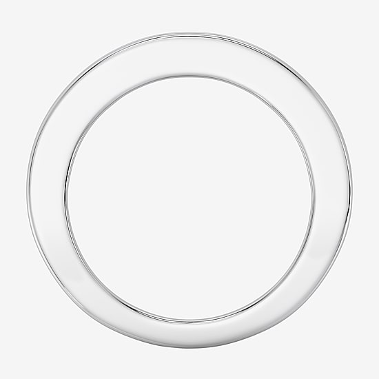 (F/ Si1-Si2) Womens 3MM 2 CT. T.W. Lab Grown White Diamond Sterling Silver Wedding Band