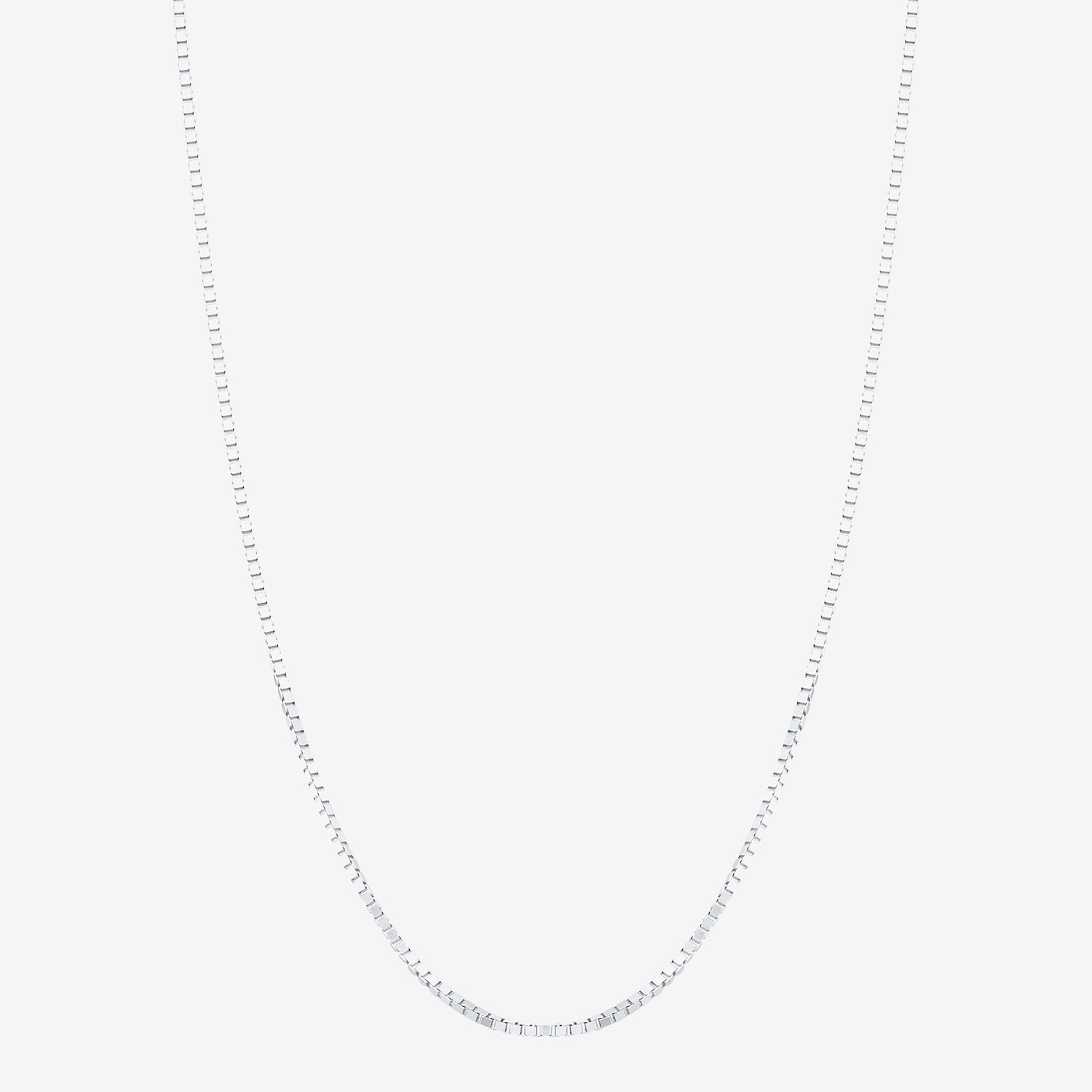 Made in Italy Womens 14K Gold 20 Inch Box Chain Necklace