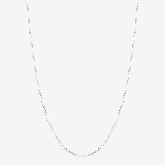 Made in Italy Womens 14K Gold 20 Inch Box Chain Necklace