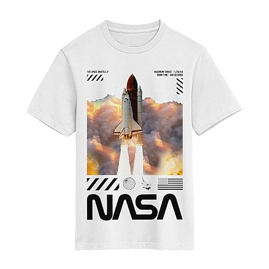 Little & Big Kid Boys Crew Neck Short Sleeve Regular Fit NASA Graphic T-Shirt