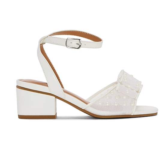 Christie & Jill Amira Little & Big Kid Girls Round Open Toe Block Heel Pumps