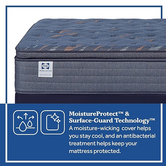 Sealy Special Edition Warner 12" Plush Pillow Top - Mattress + Box Spring