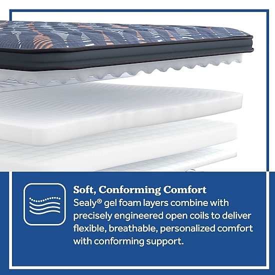 Sealy Special Edition Warner 12" Plush Pillow Top - Mattress + Box Spring