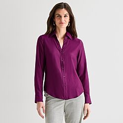 purple dress shirt for woman Amazon.com: NE PEOPLE Button Down Shirt