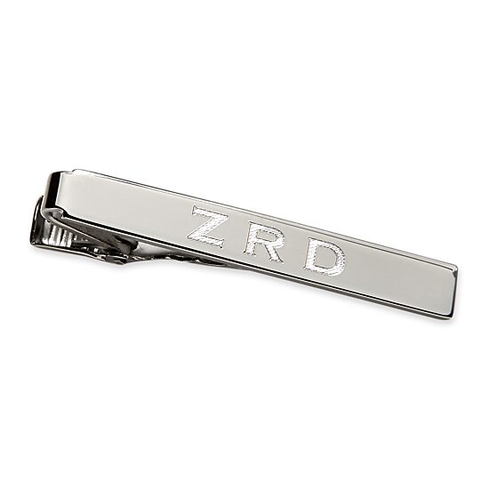 Personalized Gunmetal Tie Bar