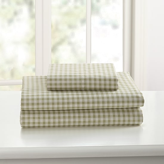 Laurel & Mayfair 250tc Gingham Print Sheet Set