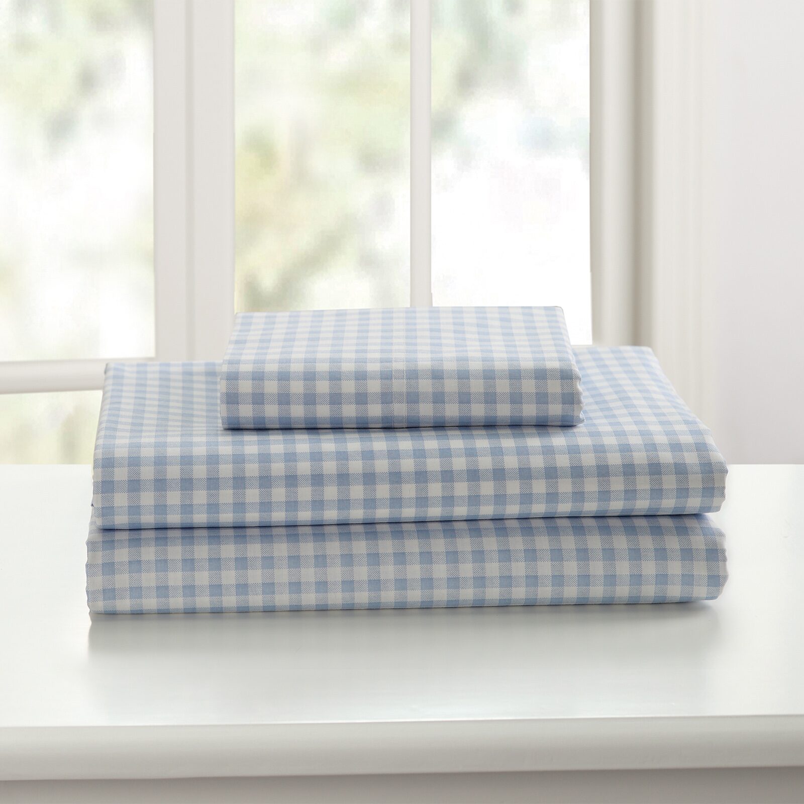 Laurel & Mayfair 250tc Gingham Print Sheet Set