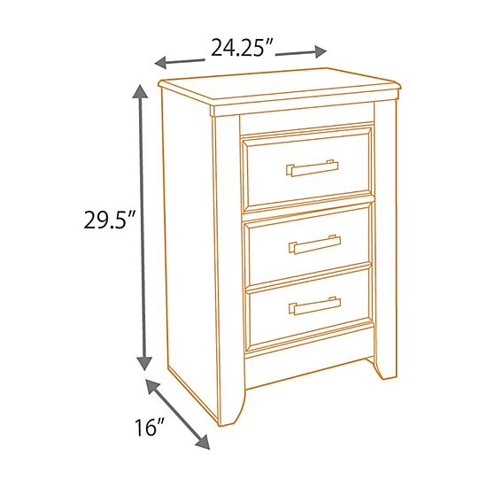 Signature Design by Ashley® Juararo Two Drawer Nightstand