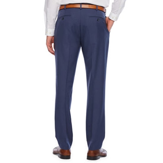 Van Heusen Traveler Slim Fit Mens Flat Front Pant