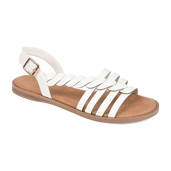 Journee Collection Womens Solay Ankle Strap Flat Sandals