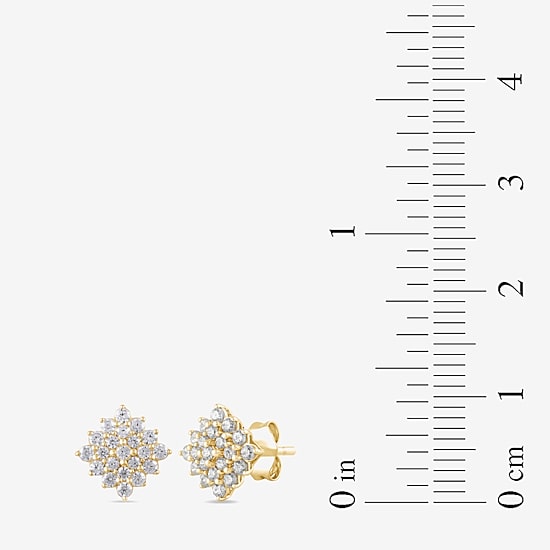 Diamond Blossom 1 CT. T.W. Lab Grown White Diamond 10K White or Yellow Gold Star 2-pc. Jewelry Set