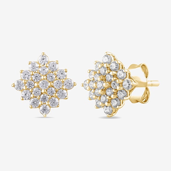 Diamond Blossom 1 CT. T.W. Lab Grown White Diamond 10K White or Yellow Gold Star 2-pc. Jewelry Set