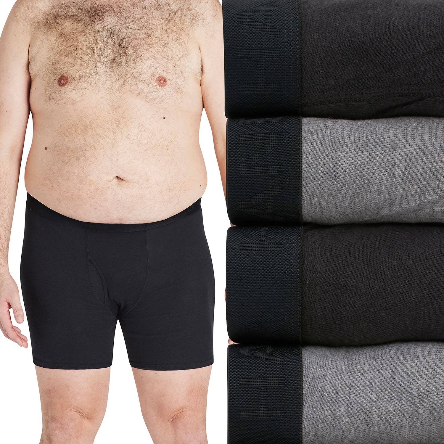 Hanes Mens Big and Tall 4 Pack Boxer Briefs 7701b4