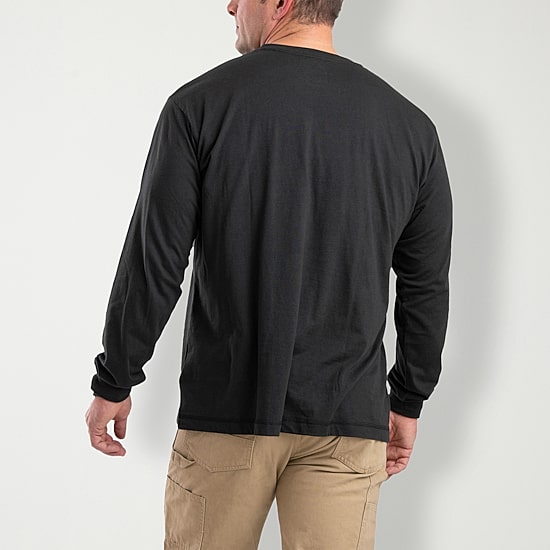 Berne Performance Mens Crew Neck Long Sleeve Big and Tall T-Shirt
