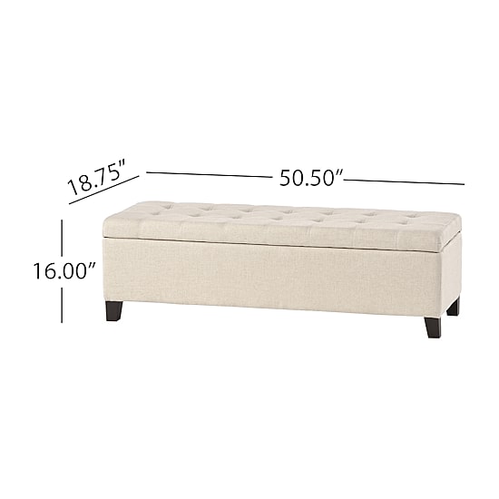 Mission Storage Ottoman