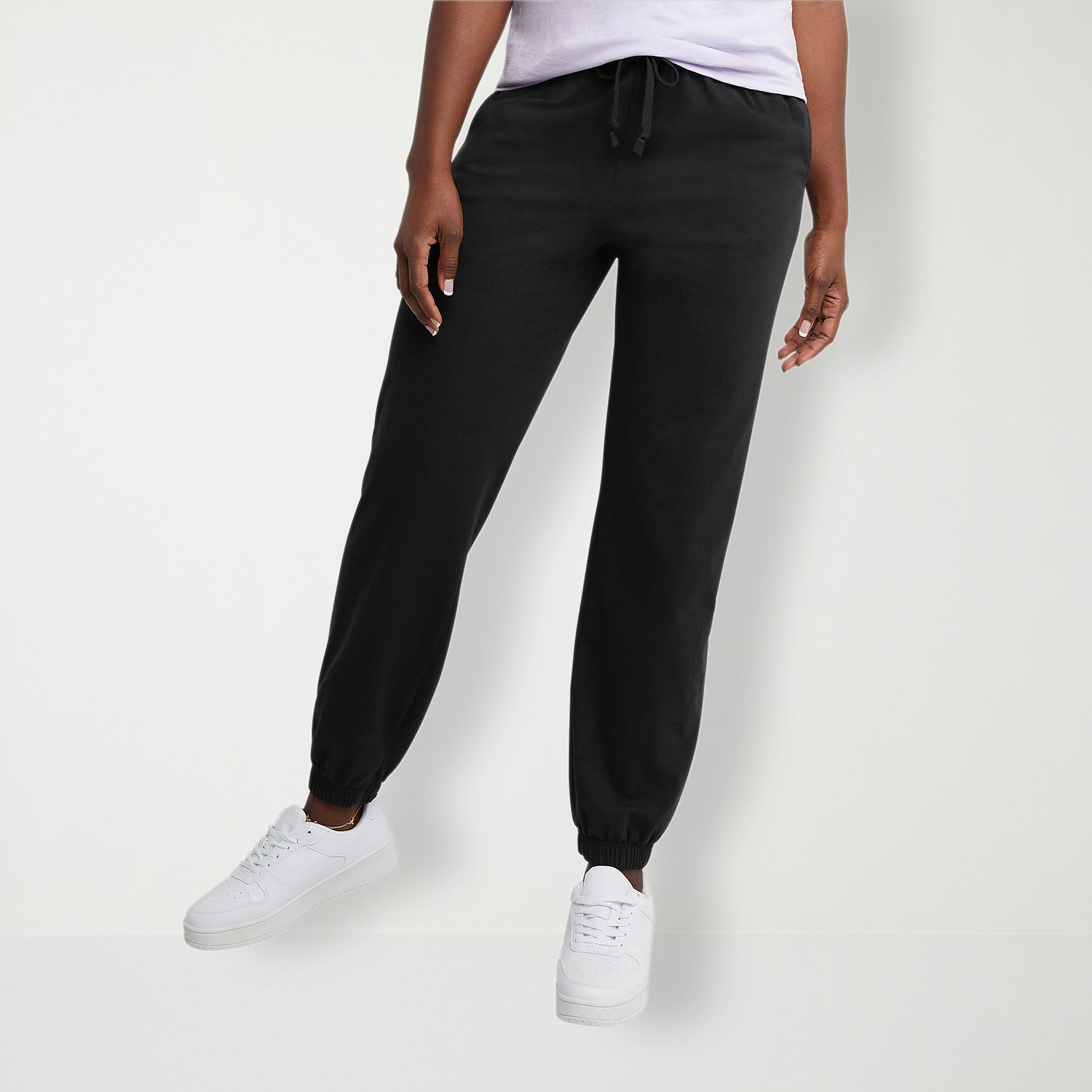 Hanes Womens Cinched Mid Rise Classic Fit Lounge Pant