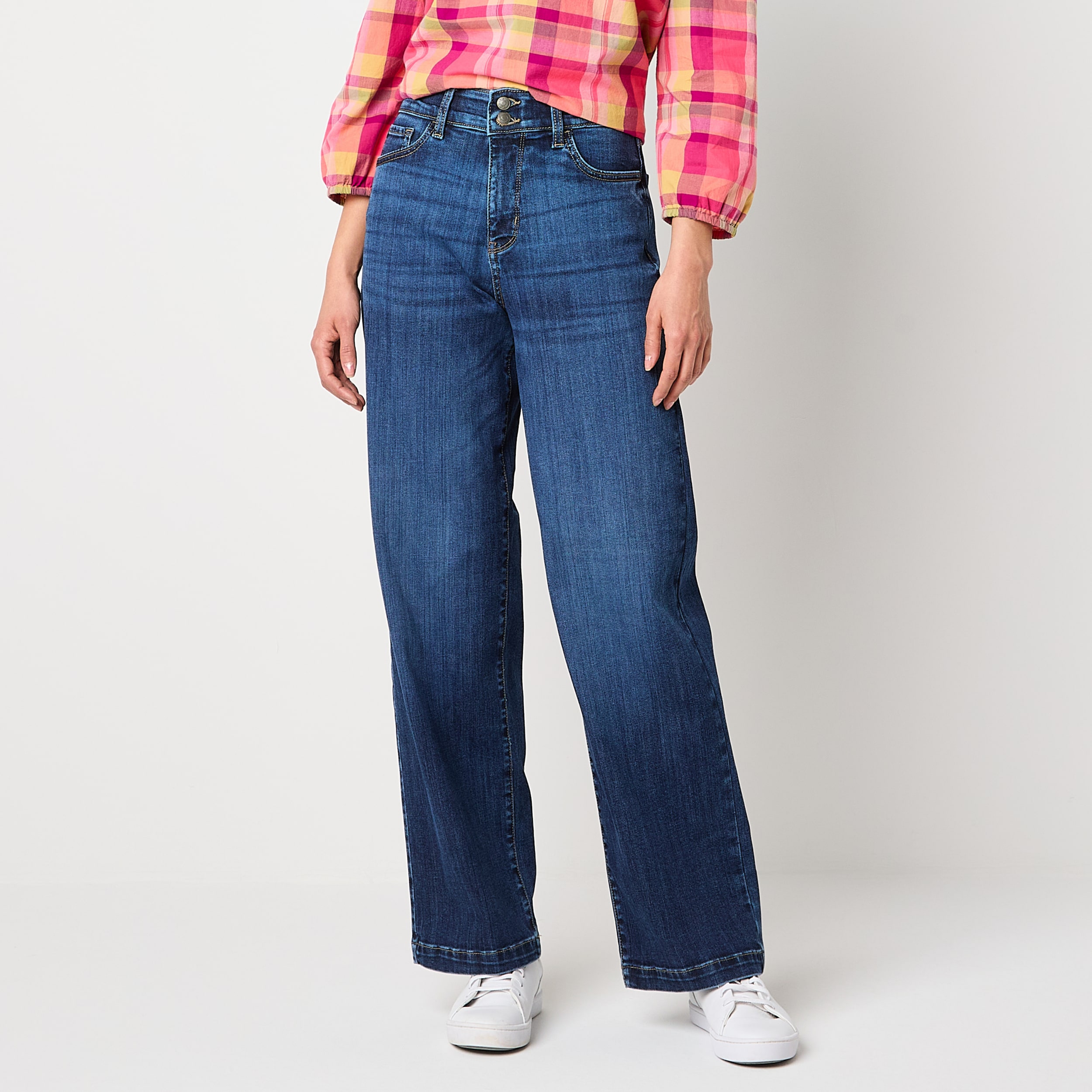 St. John's Bay Womens Tall High Rise Wide Leg Jean