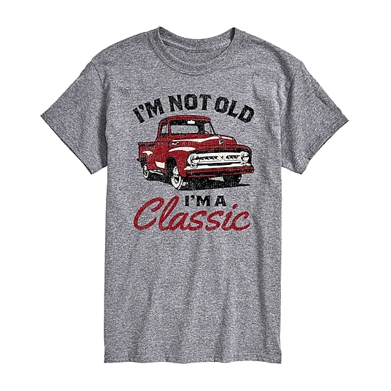 Mens Short Sleeve Classic Truck Graphic T-Shirt
