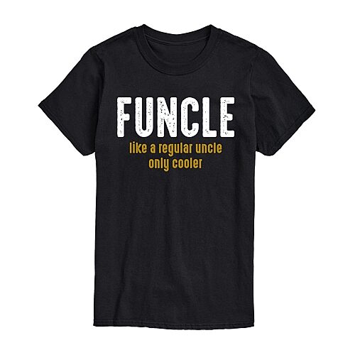 Airwaves Men's Funcle Definition Short Sleeve T-Shirt - Black
